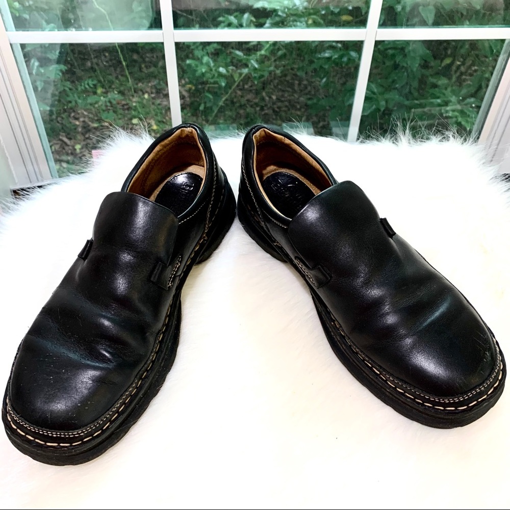 BJORNDAL DUKE MEN’S BLACK LEATHER SHOES